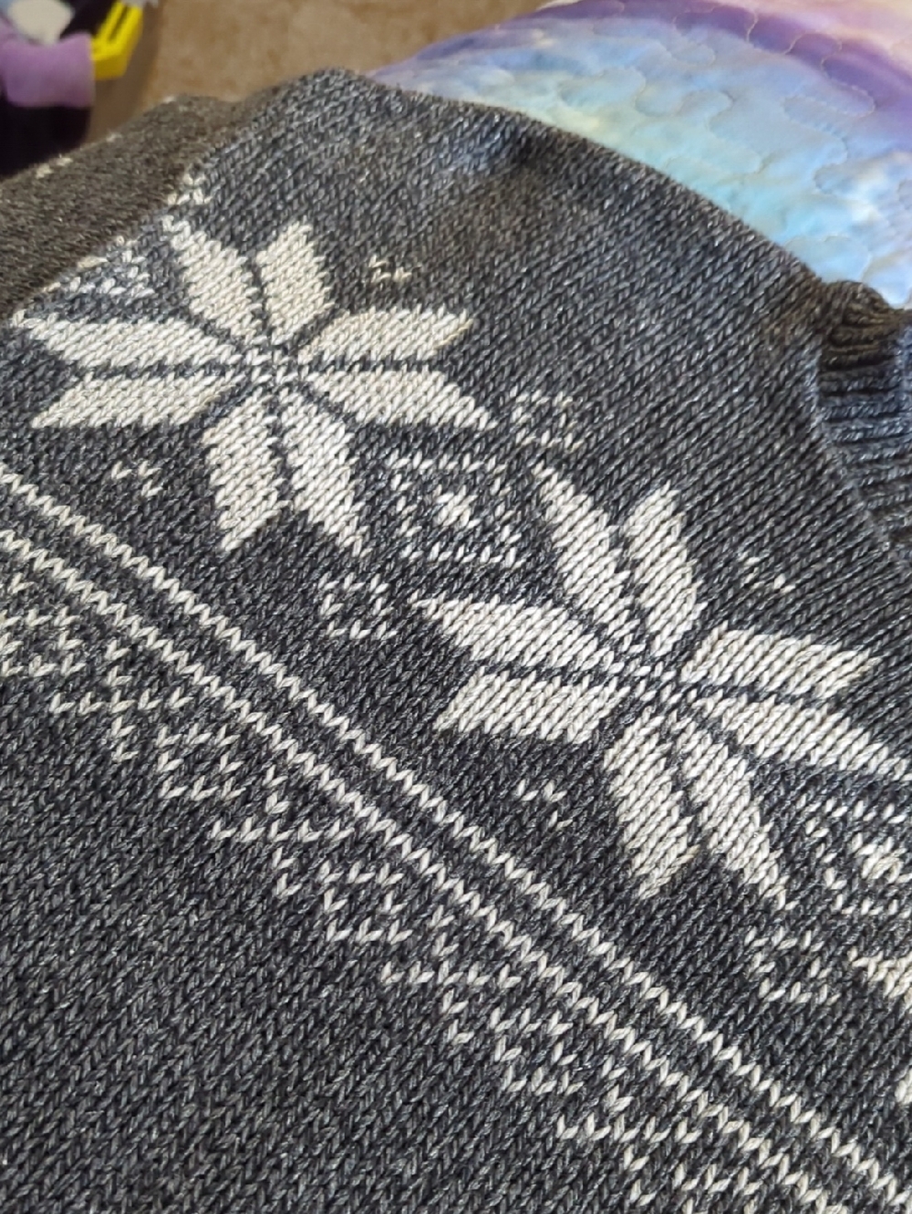 Size M 🍂 Weatherproof Vintage Nordic Snowflake Knit Sweater 🍂 - Picture 13 of 16